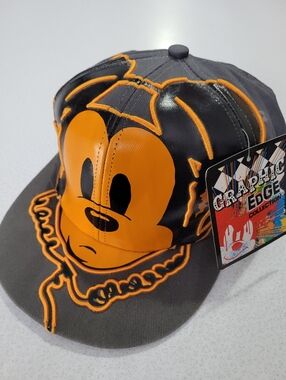New Disney Parks Graphic edge Mickey Mouse Hat Flat Bill Adult